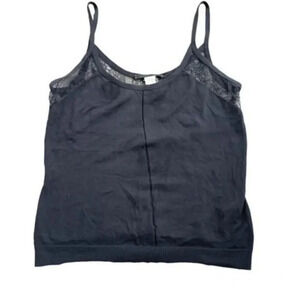 Les Copains Italian made knit tank top with lace insert at back size 44IT/8US